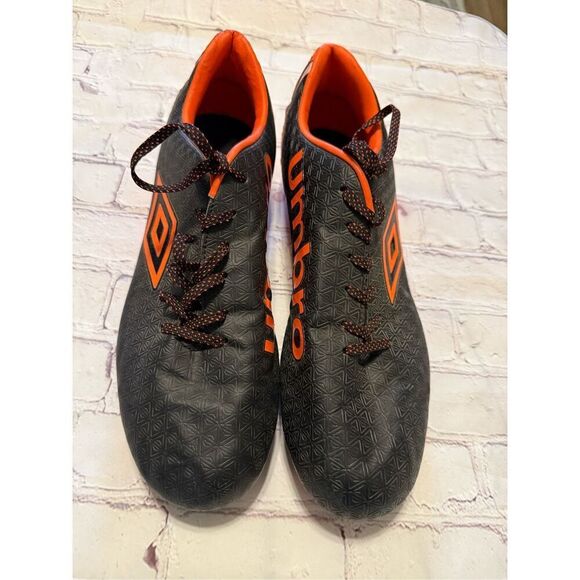 Umbro Men's Size 13 Club 3.0 Soccer Cleats Orange Black Firm Ground Multi Ground - Picture 6 of 10